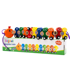 Tren Oruga Numérico de Madera